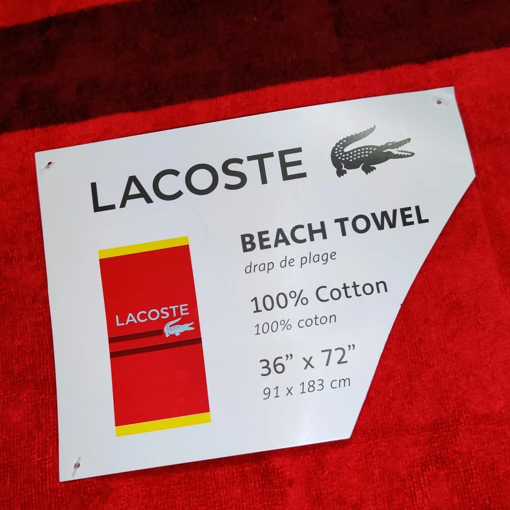 Lacoste beach towel